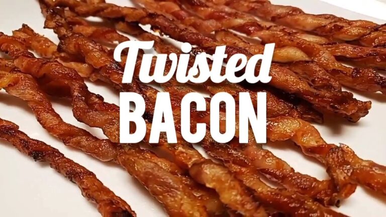 Twisted Bacon In The Oven
